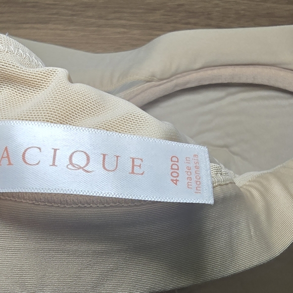 Cacique LANE BRYANT Plus Size Lightly Lined Balconette Bra Wired Nude Beige 40DD - Picture 5 of 5